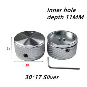 2 gabali audio regulēšanas poga, alumīnija sakausējuma cietā potenciometra skaļuma pogas vāciņa bloķēšanas skrūve, fiksēta