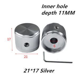 2 gabali audio regulēšanas poga, alumīnija sakausējuma cietā potenciometra skaļuma pogas vāciņa bloķēšanas skrūve, fiksēta