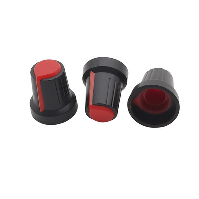 10 tk WH148 plastikust potentsiomeetri nupud kork potentsiomeetri nupu komplekt 15x17mm 6 mm võlli auk AG2 kollane oranž sinine valge punane roheline