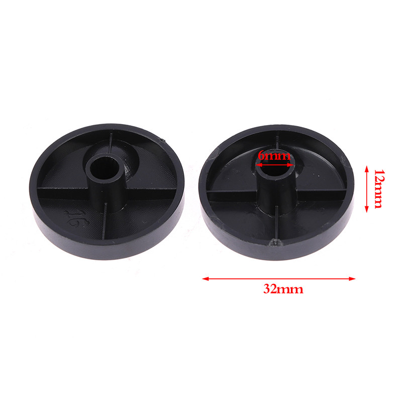 2Pcs Potenciometar Encoder Band Switch Plastične kapice gumba 32*12MM D-os D rupa za osovinu