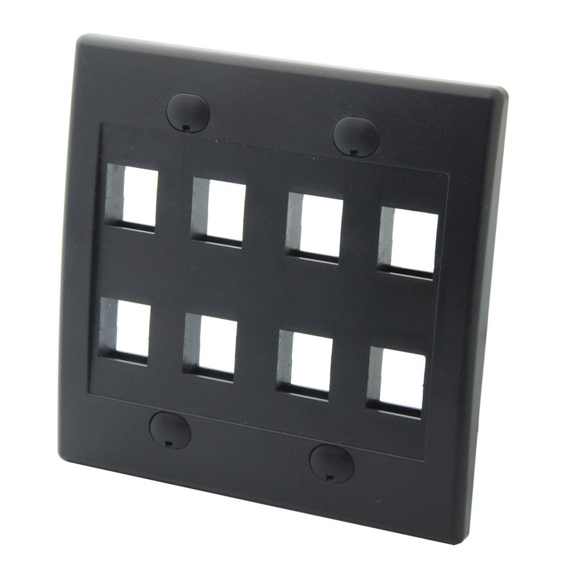 Solid Style 1 2 3 4 6 8 12 pordiga Keystone seinaplaat musta värviga