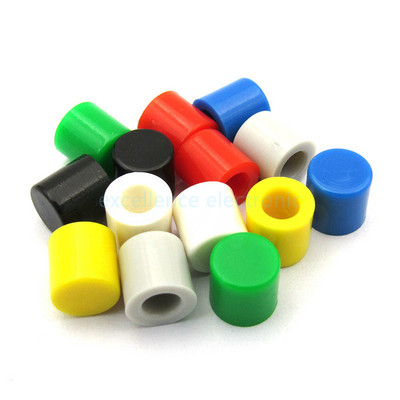 100 gab. 6x6 atslēgu vāciņi A56 slēdža vāciņš (paredzēts 6 * 6 pogām) Daudzkrāsains diametrs, aptuveni 3,2 mm augstums, aptuveni 6 milj.