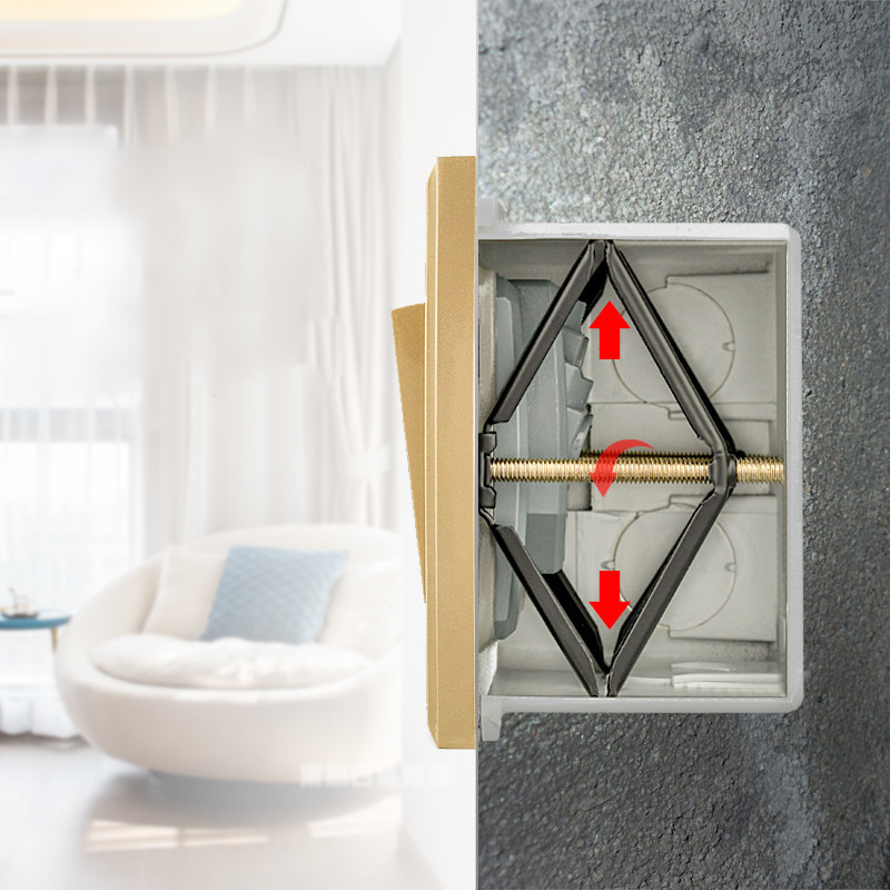 1 komplekti seinakinnituse lülituskarbi remonditööriista salajane hoiukoht 120 118 86 mm lülitikasseti parandaja tugivarda elektriku tarvikud