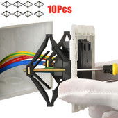 10 vnt 86 mm kasečių taisytojo tamsios dėžės remonto sraigtinis jungiklis senos lizdo dėžutės sienelės remonto dėžutės atraminio strypo elektriko priedai