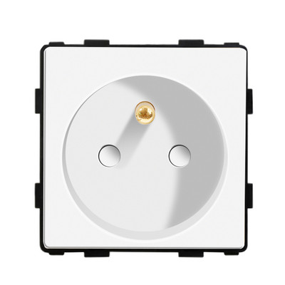 Bingoelec zidni prekidač za svjetlo Dijelovi staklene ploče Bijeli prekidači senzora dodira Funkcijski dijelovi EU električne utičnice Dio utičnice