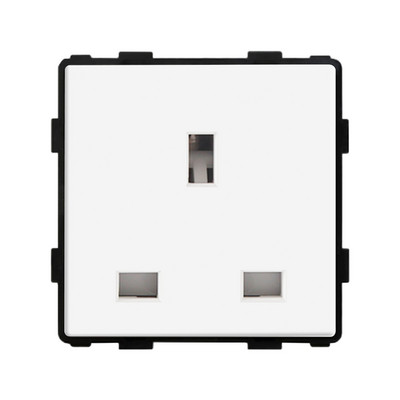 Bingoelec zidni prekidač za svjetlo Dijelovi staklene ploče Bijeli prekidači senzora dodira Funkcijski dijelovi EU električne utičnice Dio utičnice