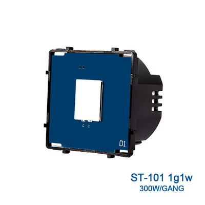 Bingoelec zidni prekidač za svjetlo Dijelovi staklene ploče Bijeli prekidači senzora dodira Funkcijski dijelovi EU električne utičnice Dio utičnice