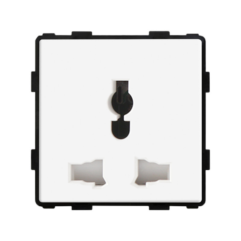 Bingoelec zidni prekidač za svjetlo Dijelovi staklene ploče Bijeli prekidači senzora dodira Funkcijski dijelovi EU električne utičnice Dio utičnice