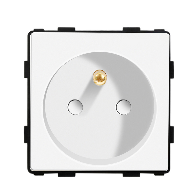 Bingoelec zidni prekidač za svjetlo Dijelovi staklene ploče Bijeli prekidači senzora dodira Funkcijski dijelovi EU električne utičnice Dio utičnice