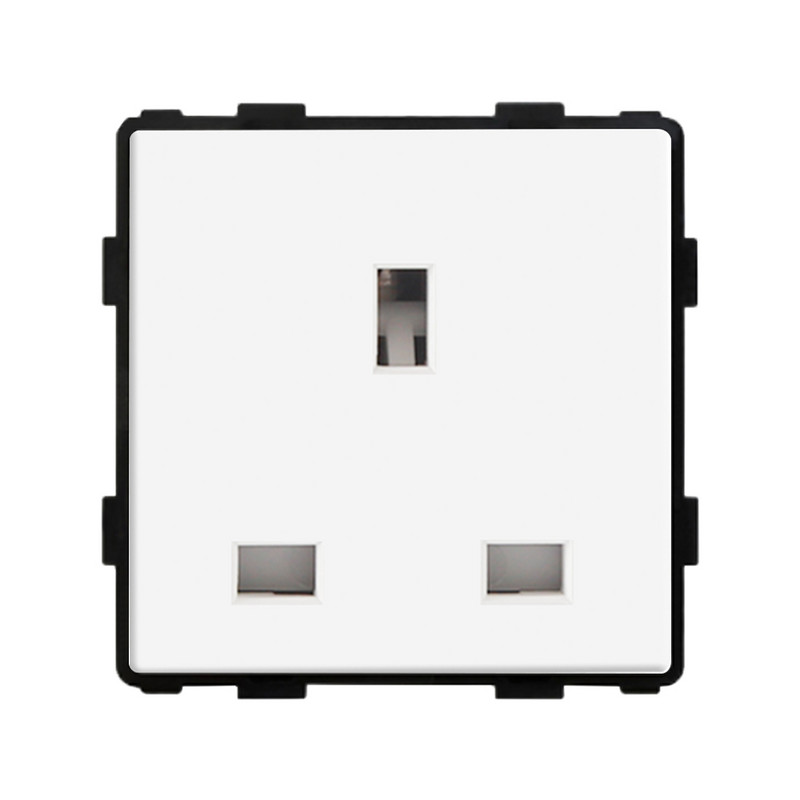 Bingoelec zidni prekidač za svjetlo Dijelovi staklene ploče Bijeli prekidači senzora dodira Funkcijski dijelovi EU električne utičnice Dio utičnice