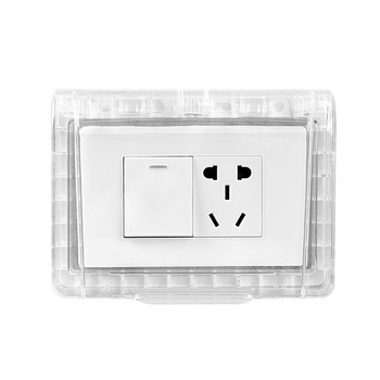 Αυτοκόλλητο αδιάβροχο κουτί τύπου 118 γενικής χρήσης διαφανές κάλυμμα υποδοχής διακόπτη σκόνης κάλυμμα μπάνιου πρίζα κουζίνας κουτί αδιάβροχο