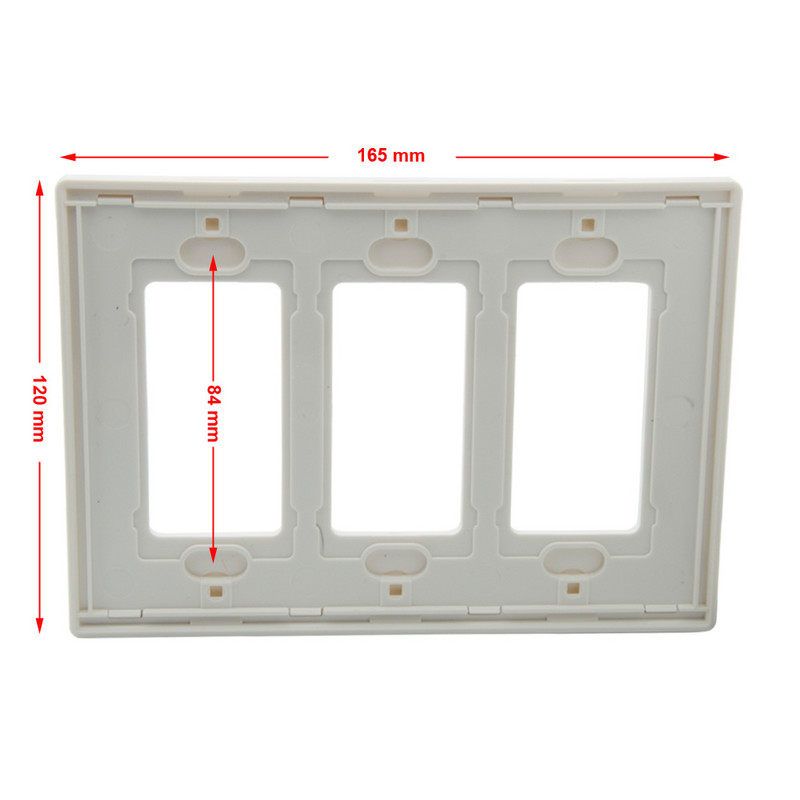 1 Gang 2 Gang 3 Gang No Screw USA stiilis seinaplaat