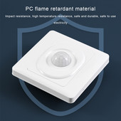 Zero Line/fire Line Infracrveni Indukcijski prekidač za ljudsko tijelo 220V 86 Stubišni inteligentni prekidač s odgodom Trožilni/četverožični