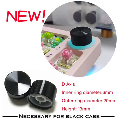 2 TK alumiiniumsulamist klaviatuurinupp Mehaaniline klaviatuuri uuendamise tarvikud, mis sobivad TM680/KT68/GK68 täiendusnupu jaoks