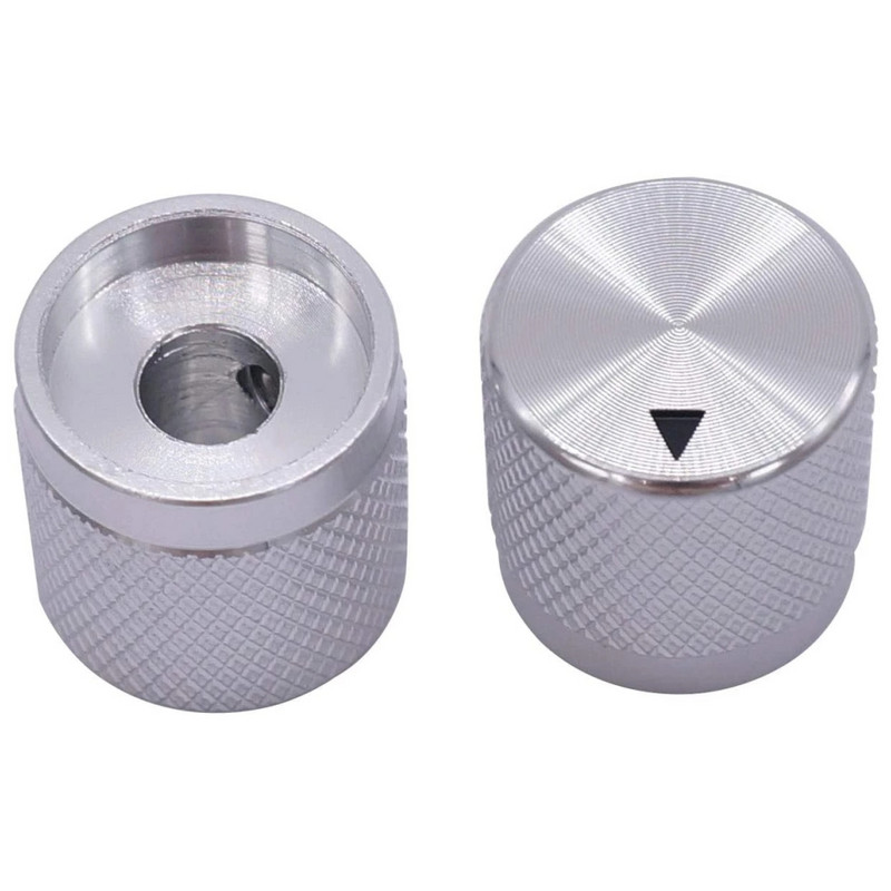 2 komada 17 x 17 mm (promjer x visina) 6 mm osovina Aluminijska rotacijska elektronička upravljačka ručica potenciometra Gumb za kontrolu glasnoće Gumb 17*17 mm