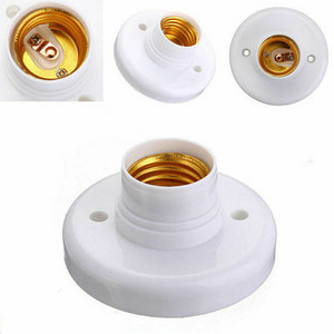 1tk E27 Edison kruvikorgiga pesa valge laelambi pirni kinnitusaluse aluse lambipesa