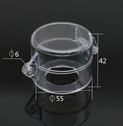 Hädaseiskamisnupu kaitsekate isekleepuv mitte-eemaldatav läbipaistev avariilüliti nupu ümmargune klapp