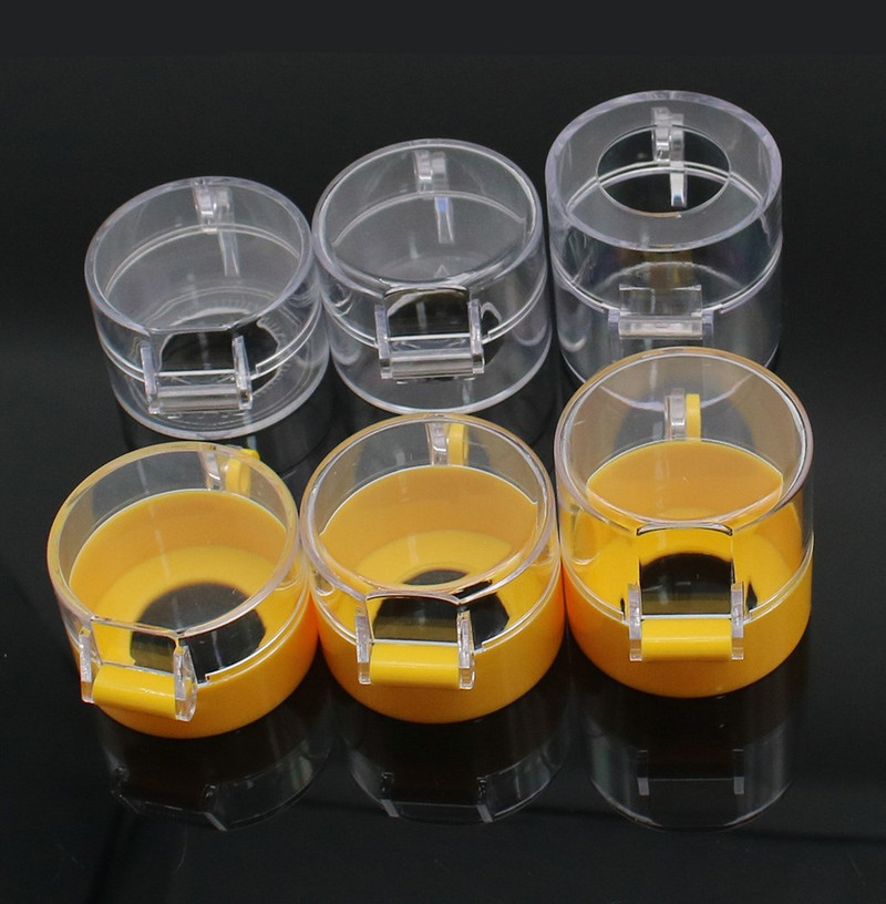 Hädaseiskamisnupu kaitsekate isekleepuv mitte-eemaldatav läbipaistev avariilüliti nupu ümmargune klapp