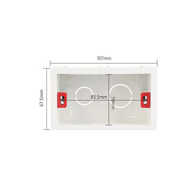 Avoir 118 tüüp kinnituskarbi sisemine kassettühendus juhtmestiku korpus seinavalgusti lüliti pistikupesa US AU standardne tagakarp 154 197