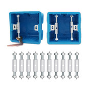 10 paari kassetiparandaja 86/118 tüüp seinalüliti kassett alumine korpus Kahjustuse parandamise tööriistad tumedad karbid tugivarda vahetus