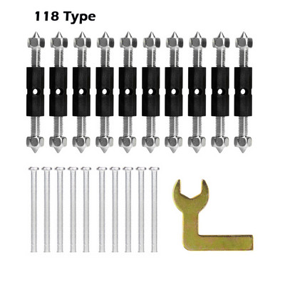 10 paari kassetiparandaja 86/118 tüüp seinalüliti kassett alumine korpus Kahjustuse parandamise tööriistad tumedad karbid tugivarda vahetus