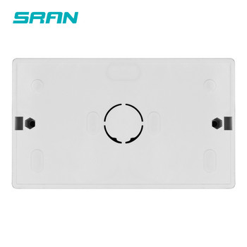 SRAN Външна монтажна кутия 146 мм * 86 мм * 32 мм за 146 * 86 мм Стандартен превключвател и контакт се прилагат за всяка позиция на повърхността на стената