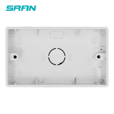 SRAN Εξωτερικό κουτί τοποθέτησης 146mm*86mm*32mm για 146*86mm Τυπικός διακόπτης και πρίζα Εφαρμογή για οποιαδήποτε θέση επιφάνειας τοίχου