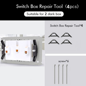 Vijak za popravak kutije s utičnicom za standardnu zidnu montažu u SAD-u nove generacije 120 118 Alat za podršku servisera za brzi oporavak kasete s prekidačem