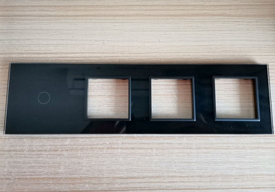 2022 Livolo White Pearl Crystal Glass, 294 mm * 80 mm, EU standard, staklena ploča s 1 i 2 okvira, VL-C7-C1/SR/SR/SR-11