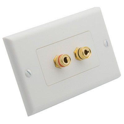 1 Gang Dekorativni stil 1.0 2.0 3.0 4.0 5.0 Zvučnik kutije za surround zvuk Banana port zidna ploča sa ženskim ženskim konektorom