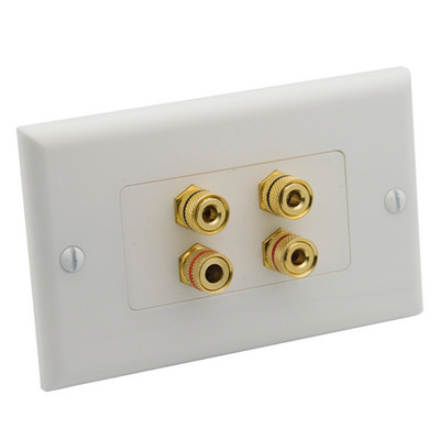 1 Gang Dekorativni stil 1.0 2.0 3.0 4.0 5.0 Zvučnik kutije za surround zvuk Banana port zidna ploča sa ženskim ženskim konektorom