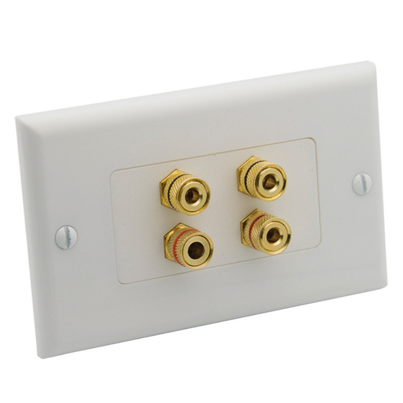 1 Gang Dekorativni stil 1.0 2.0 3.0 4.0 5.0 Zvučnik kutije za surround zvuk Banana port zidna ploča sa ženskim ženskim konektorom