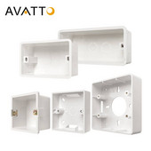 AVATTO sienas montāžas kārba Iekšējā/virsmas kasete Baltā kaste 86*86mm 102*66mm 140*68mm ES/ASV standarta slēdzim un kontaktligzdai