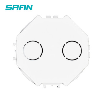 SRAN EU стандарт, стенна кръгла монтажна кутия, вътрешна касета, кабелна кутия, бяла задна кутия за EU превключвател и контакт