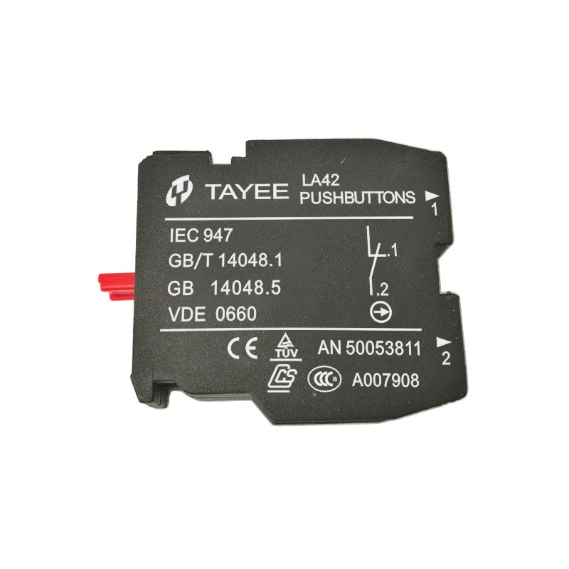 1gab Spiedpogas slēdža kontakti priekš LA42 NO/NC NO/NC