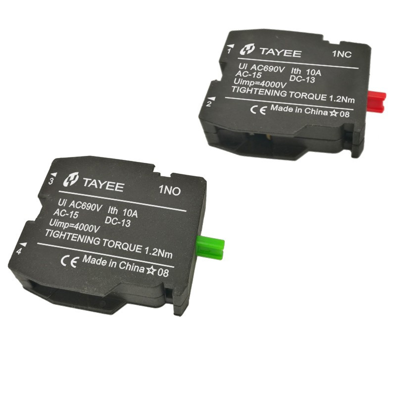 1gab Spiedpogas slēdža kontakti priekš LA42 NO/NC NO/NC