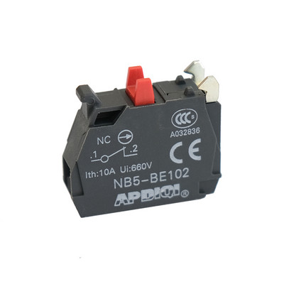 10 tk XB5 XB4 tavaliselt avatud ja suletud kontaktiploki nupplüliti osad EI Roheline NC punane BE101 BE102 ZB5 APDIQI ZBEE-101
