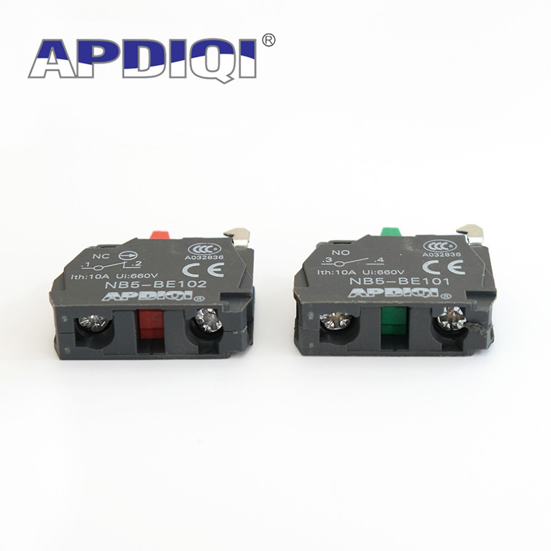 10 tk XB5 XB4 tavaliselt avatud ja suletud kontaktiploki nupplüliti osad EI Roheline NC punane BE101 BE102 ZB5 APDIQI ZBEE-101