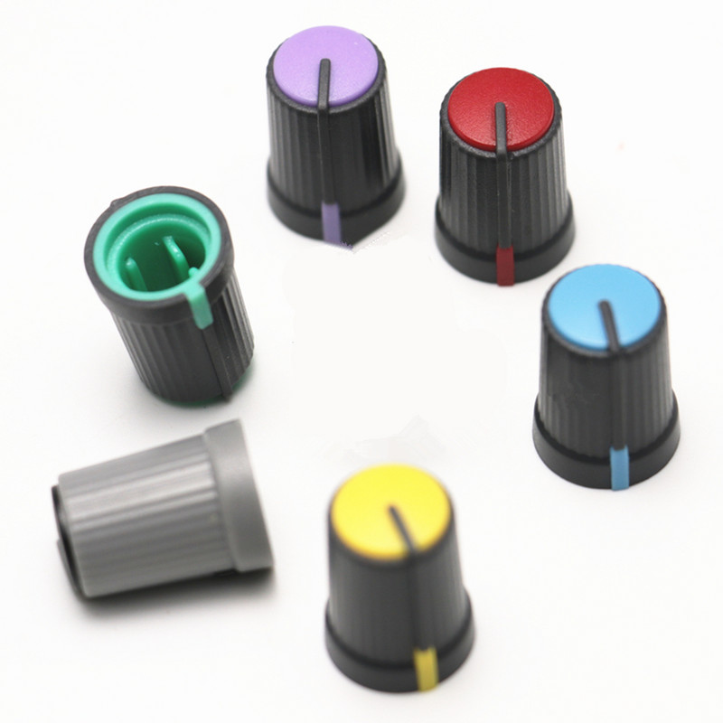 10 kom 12x11 mm potenciometar s rotirajućim gumbom Poklopac gumba efektora miksera za 6 mm nazubljenu osovinu 270° D-os