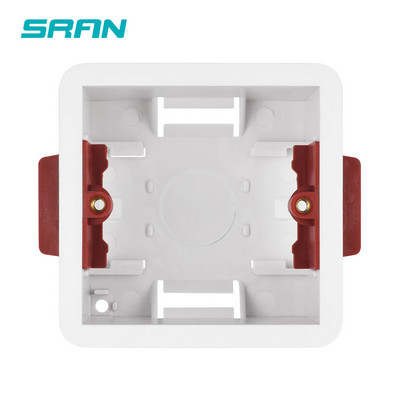 1 Gang Dry Oderes kaste ģipškartona plāksnēm / Drywall / ģipškartona plāksnēm 46mm dziļums sienas slēdzis BOX sienas kontaktligzdas kasete SRAN