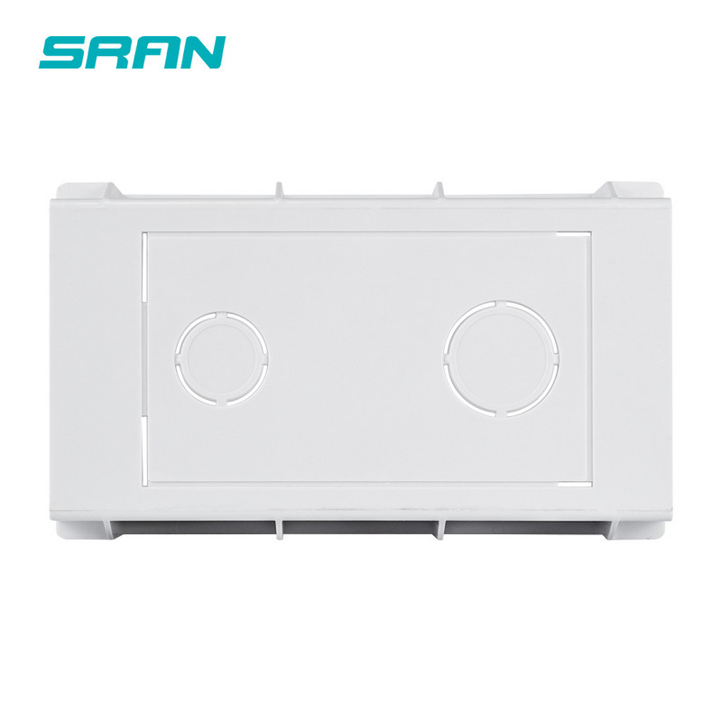 SRAN uus seinakinnituskarp sisemine kassett valge tagakarp 144*84*50mm 146mm*86mm standardsete pistikupesade ja lülitite jaoks