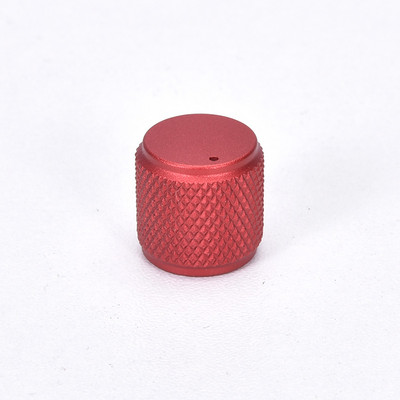 2-osaline alumiiniumsulamist nupp, silindriline rihveldatud helisüsteem isetegemise nupud läbimõõt 15 mm kõrgus 15 mm (kuldne hõbe must punane)