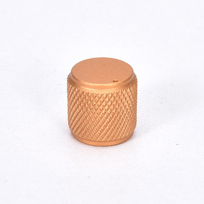 2-osaline alumiiniumsulamist nupp, silindriline rihveldatud helisüsteem isetegemise nupud läbimõõt 15 mm kõrgus 15 mm (kuldne hõbe must punane)