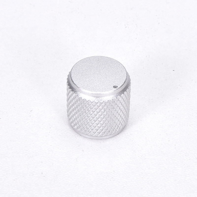 2-osaline alumiiniumsulamist nupp, silindriline rihveldatud helisüsteem isetegemise nupud läbimõõt 15 mm kõrgus 15 mm (kuldne hõbe must punane)