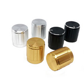 5 komada crne srebrne zlatne aluminijske legure prekidača kape potenciometarskih gumba prekidača enkodera Plum osovina D osi poluosovine 15x17mm