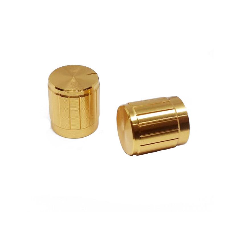 5 komada crne srebrne zlatne aluminijske legure prekidača kape potenciometarskih gumba prekidača enkodera Plum osovina D osi poluosovine 15x17mm