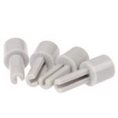 2/4tk Segisti potentsiomeetri pikendusvõllid Hallid plastikust pikendusvõllid