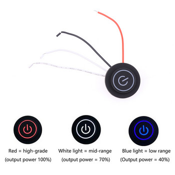 3 Gears Smart Home Сензорен бутон Димируем контролер със светодиод за преносим нагревател