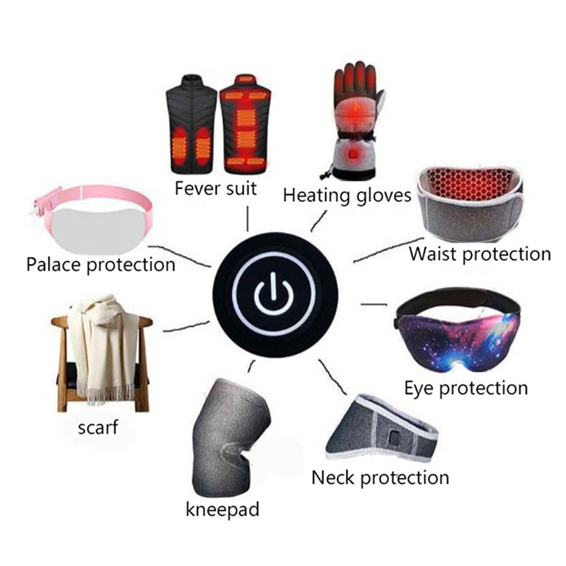 3 Gears Smart Home Touch Sensor Poga Aptumšojams kontrolieris ar LED pārnēsājamam sildītājam