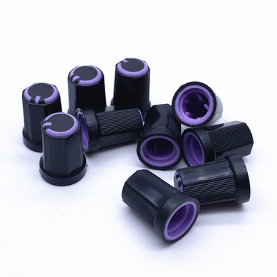 10kom Potenciometar s rotirajućim gumbom Poklopac gumba efektora miksera za 6 mm nazubljenu osovinu 270° D-os